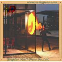 high tempered resistant fire glass