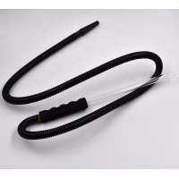 OEM PE plastic hose no awfu smells glass handle shisha hose