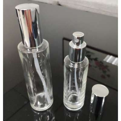 3.4 oz 100ML clear Glass Empty Upscale Press Pump lotion emulsion Bottles