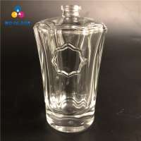 Cylinder Machine Blown 100ml Logo Available Glass Refillable Perfume Bottles