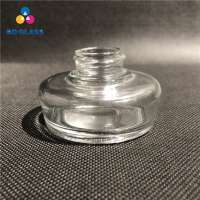 Clear Round Shaped Glass Perfume Bottle