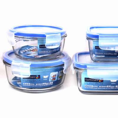 320ml,400ml,520ml, 640ml Square heat resistant glass food  storage container