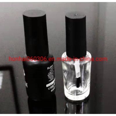 8 Ml Matte Black Nail Polish Glass Bottle with Brush